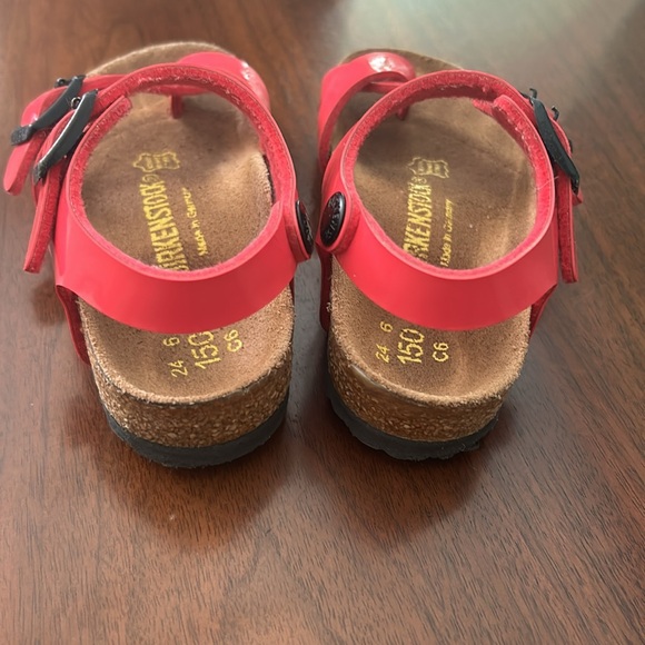 Birkenstock Patent Leather Hot Pint Ankle Strap Sandals - Picture 4 of 8